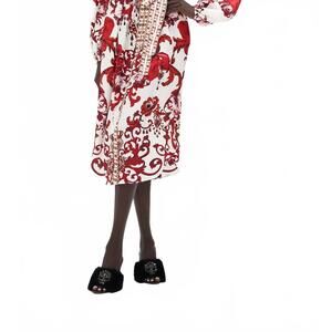 NEW CAMILLA blouson sleeve midi dress in crown of thorns